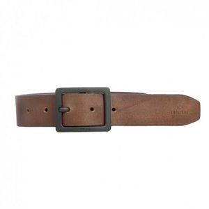 Cognac Leather Belt (Imported from Italy) -  Raw effect